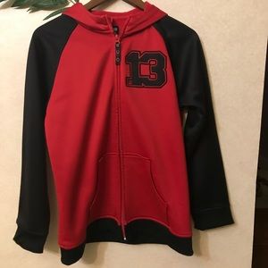 Burton Bonded Dry Ride Zip Up Jacket/Hoodie in Red Size XL
